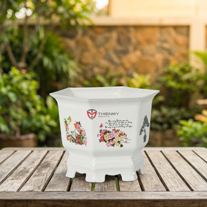 Eco-Friendly Durable Plastic Flower <b>Pot</b> for Home & Garden PP Material <b>Square</b> Design - Product Image 3