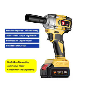 <span class=keywords><strong>Clé</strong></span> à chocs sans balais de qualité professionnelle 21V, couple élevé, lithium-ion, sans fil, pour assemblage automobile intensif - Product Image 2