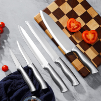 Fabricant professionnel de couteaux de cuisine haut de gamme en acier inoxydable de qualité supérieure, ensemble de 2 couteaux avec bloc à couteaux, boîte cadeau, ambidextre