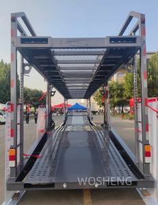 Semi-remorque porte-voitures double étage en acier à 2 essieux, 6 à 10 unités, la plus vendue à prix réduit pour le <span class=keywords><strong>transport</strong></span> routier - Product Image 5