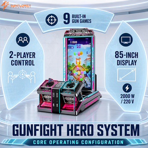 2-Spieler Dual-Gun Schießspiel-Arcade-Automat, Münzbetriebener Video-Kampfsimulator mit 85-Zoll Super-Großbildschirm - Product Image 5