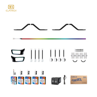 Kit d'éclairage d'ambiance OEM D6 avec 265 couleurs et synchronisation musicale pour système d'éclairage intérieur Innova Hycross Zenix, contrôle vocal via application