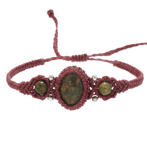 Joyería Tribal Llamativa Hecha a Mano Ajustable Cuarzo Piedra Preciosa Macramé Cera Cordón <span class=keywords><strong>Pulseras</strong></span> Charm <span class=keywords><strong>Pulseras</strong></span> Ágata Principal <span class=keywords><strong>Pulseras</strong></span> - Product Image 5