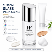 Flacon cosmétique vide personnalisable en usine, pour crème solaire éclaircissante et fond de teint, avec pompe à lotion, pour emballage de 30 ml