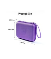 Étui de transport protecteur pour nébuliseur portable, sac médical de voyage à coque rigide pour inhalateur, embout doseur, masques, sac de rangement
