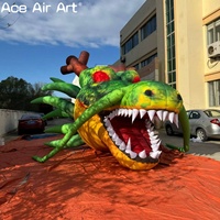 Tête de dragon gonflable géante pour les promotions Ballon gonflable Dragon Ball Z Cartoon Character pour les événements et les affichages publicitaires