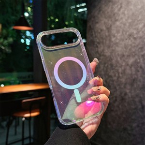 Moda gradiente magnetica trasparente custodia per telefono cellulare IMD per <span class=keywords><strong>iPhone</strong></span> 17 air 17pro Max <span class=keywords><strong>arcobaleno</strong></span> sfarzoso <span class=keywords><strong>cover</strong></span> per cellulare - Product Image 5