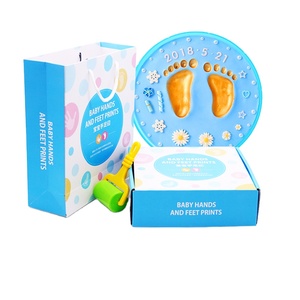 Bé dấu tay Dấu Chân khung ảnh DIY Tay Đúc Kit plasticine đất sét bé dấu chân Kit inkless - Product Image 5