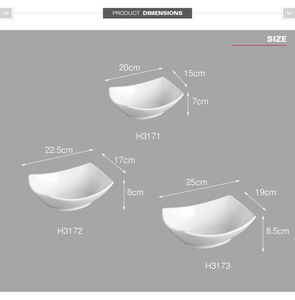 Lot de Bols en Céramique Blancs Ronds pour Salade et Soupe <span class=keywords><strong>HoReCa</strong></span>, Tailles 8, 9 et 10 Pouces, Grande Vaisselle pour Hôtels – Vente en Gros - Product Image 6