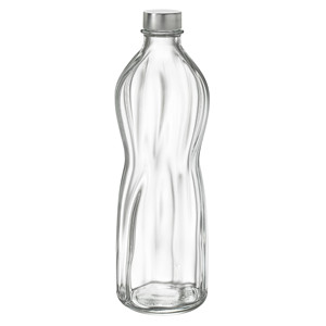 Botella de agua Bormioli Rocco de 1 litro con tapa - Product Image 1