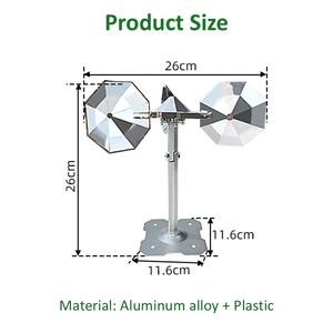 Répulsif à <span class=keywords><strong>oiseaux</strong></span> réfléchissant en alliage d'aluminium étanche, sans <span class=keywords><strong>bruit</strong></span>, écologique, pour jardin et cour, en stock - Product Image 2