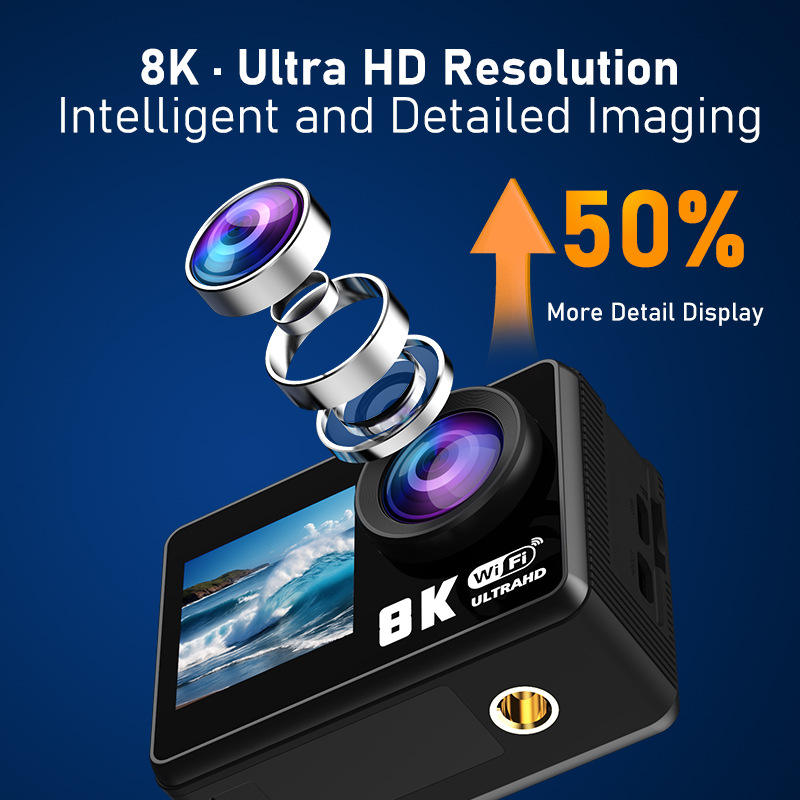 Hongdak New Outdoor Sports Diving Camera Portable Micro HD Photography Recorder 8K 30FPS Sports Camera