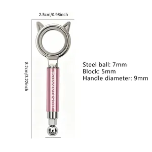 Anneau magnétique à double tête pour ongles œil de chat, outil magnétique à aspiration rapide en 3 secondes, pour la création d'effets œil de chat creux et halo, avec aimant sphérique - Product Image 2