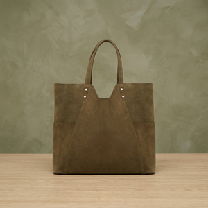 Bolsos de Mano Casuales de Cuero Genuino, Modernos, Duraderos y Ligeros para Mujer, con Correa Cruzada, Cierre de Cremallera Impermeable y Gran Capacidad - Product Image 1