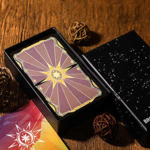 Specchio rotto tarocchi quarta edizione, carta stile dipinto in vetro chiesa, bordo argento Laser - Product Image 3