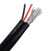 Câble coaxial RG59 avec câble d'alimentation CCS/CCA/Cuivre Siamois CCTV Fil pour caméra de sécurité RG59 Câble coaxial CATV pour le Nigeria