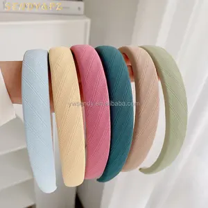 New Candy Color Sponge Headband Simple Solid Color Makeup Hairband Fashion Headbands For Women