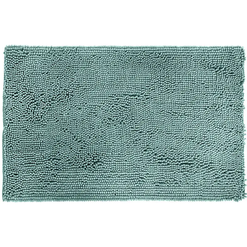 Nuovo prodotto caldo tappetino in ciniglia a righe antiscivolo tappetino da bagno Super assorbente tappeto per porta in microfibra per bagno
