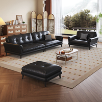Ensemble de canapés sectionnels inclinables multicolores pour villa ou appartement Salon Mobilier familial Canapé en forme de U