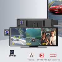 Wireless Carplay SUNWAYI D1026-C3 10.26 Inci Android Auto DVR 3 Kamera Lensa Perekam 2K+1080+1080 Monitor Mobil Portabel Carplay