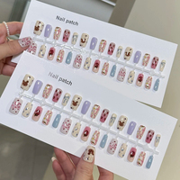 Prix de gros Faux ongles à presser 30 pièces, pointes d'ongles fabriquées à la machine, forme amande, couvrance totale, réutilisables, logo personnalisé, kit de nail art OEM ODM YO-147