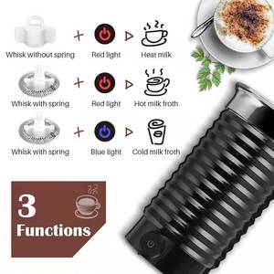 Espumador de <span class=keywords><strong>Leche</strong></span> Eléctrico, Máquina Automática para Hacer <span class=keywords><strong>Espuma</strong></span> para Café - Product Image 4