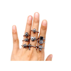 yunnique Starfish <b>Ring</b> <b>Titanium</b> Steel Simple Geometric Design Fashion Jewelry Gift - Product Image 4