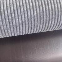 Tapis de sol de voiture en Polyester et caoutchouc, à Double rayures, support antidérapant, Non tissé