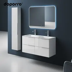Doporro высококачественные товары для ванной комнаты, раковина для ванной комнаты, настенный шкаф, настенное крепление, туалетный столик из искусственного камня, современный комплект туалетного столика, CE