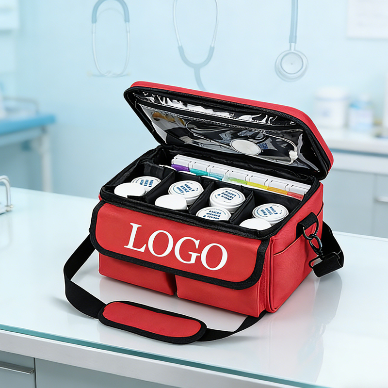 Custom Waterproof Medicine Storage Bag Pill Bottle Organizer Portable Travel Medication Bottle Organizer