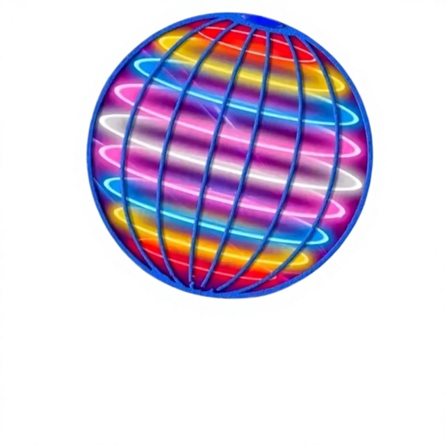 Flying Ball Boomerang Flyorb Magic LED Lights Plastic Drone Hover Ball Fly Nova Orb Spinner Children Christmas Gift Rechargeable
