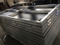 Podium de scène extérieur noir 1Mx2M, scène de mariage en aluminium, plateforme de scène de concert d'événements, usine