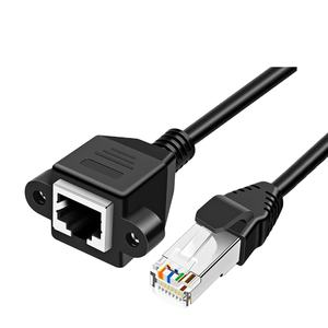 ईथरनेट एक्सटेंशन केबल Cat6 lan केबल एक्सटेंडर बिल्ली 6 rj45 नेटवर्क पैच कॉर्ड नर से महिला कनेक्टर - Product Image 1