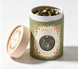 Factory Custom High Quality Food Grade Round Recycled Paper Cardboard Tea Packaging Paper Tube Box For Tea Packaging Luxury - Product Image 5