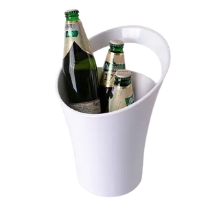 Cubo de hielo grande de plástico promocional con logotipo personalizado para cerveza y champán para fiesta en Bar
