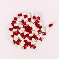 Capsules de gélatine vides à finition brillante, colorants vibrants, coques dures creuses pour la différenciation de marque, tailles 00, 0, 1