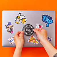 Wasserfeste Ausgestanzte Vinyl-Aufkleber-Set für Kerzen-Bastelprojekte Selbstklebende Aufkleber für Laptop Wasserflasche Tablet Skateboard