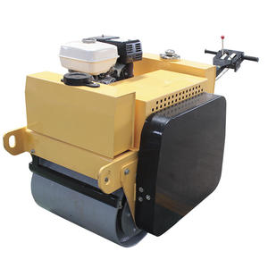 Rodillo vibratorio de doble tambor de gran oferta para compactador de alta eficiencia para construcción de carreteras de hormigón - Product Image 2