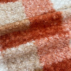 Tissu en polyester 100% extensible, imprimé à carreaux, tricoté, doux et moelleux, imitation fourrure de teddy <span class=keywords><strong>bouclée</strong></span>, pour couvertures - Product Image 3