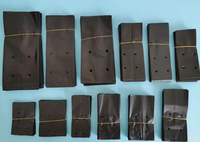 Tas bibit pembibitan plastik hitam luar ruangan kualitas tinggi pot akar tanah tanaman poli kantung benih