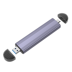 10Gbps USB Tipo-C <span class=keywords><strong>2</strong></span> en 1 Plug-and-Play M.<span class=keywords><strong>2</strong></span> Caja de disco duro 10Gbps Carcasa de metal de aluminio Caja de disco duro en línea - Product Image 5