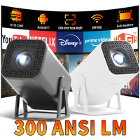 Proyector MAXPG S12 Pro 2026 Nuevo, 300 ANSI Lúmenes, 4K, 200 Pulgadas, Android 11, BT5.0, WiFi Dual, LCD, Portátil, para Cine en Casa