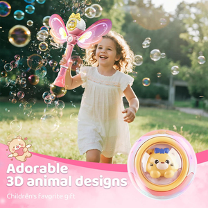 Regali di natale giocattoli estivi per bambini automatico illuminano la bacchetta a bolle <span class=keywords><strong>con</strong></span> le ali macchine a bolle per il partito - Product Image 5