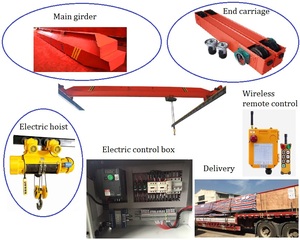 3Ton 5Ton 10 Tấn 15 Tấn Điều Khiển Từ Xa Xây Dựng Nhà Xưởng Du Lịch Nhà Máy Cần Cẩu Dầm Đơn EOT Có Dây Thép - Product Image 4