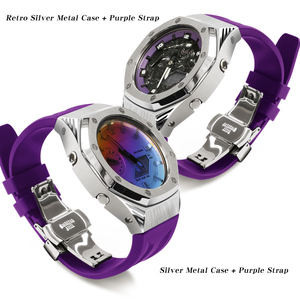 Remplacement du boîtier en métal de luxe et du bracelet en caoutchouc pour les montres de <span class=keywords><strong>GM</strong></span>-<span class=keywords><strong>2100</strong></span> GA-B2100 GA-<span class=keywords><strong>2100</strong></span>/<span class=keywords><strong>2100</strong></span> - Product Image 2