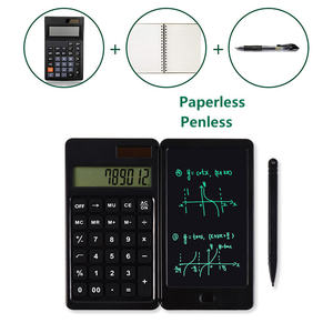 <span class=keywords><strong>Calculadora</strong></span> electrónica de escritorio, portátil y plegable para cálculo y escritura, LCD integrado, escritura a mano - Product Image 2