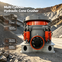 Concasseur à Cône Hydraulique Multi-Cylindres pour le Traitement de Roches Dures, Granit, Basalte, Minerai de Fer - Capacité Max. 300t/h, Taux de Défaillance Faible