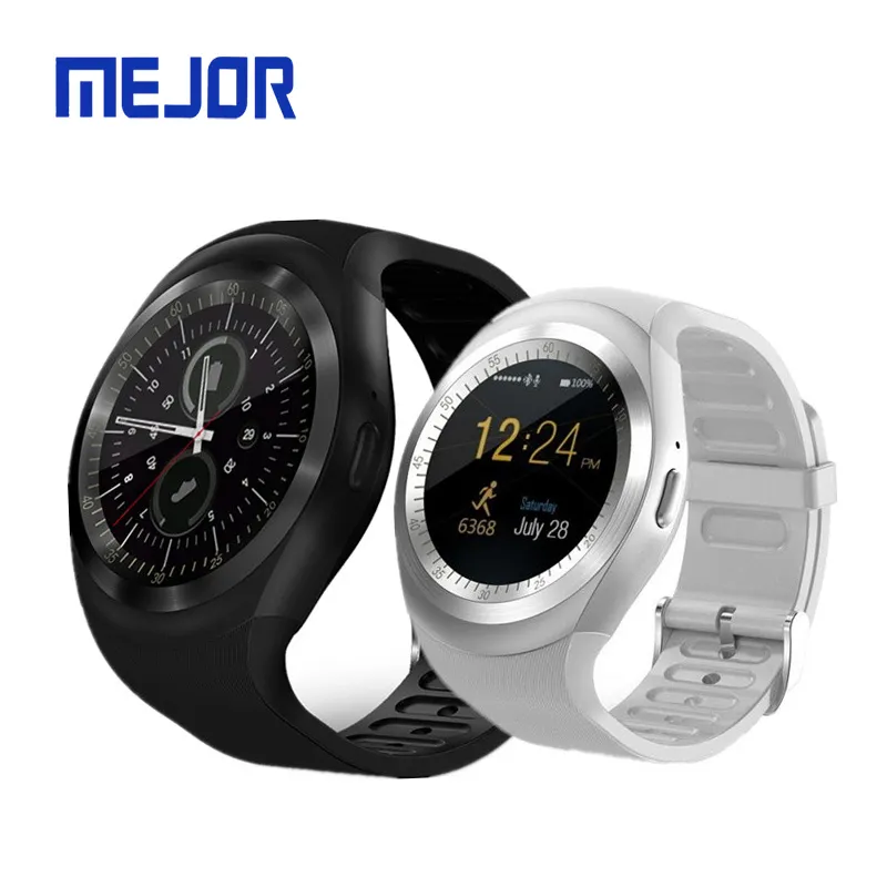 Digital Phone watches Y1 SIM Card smartwatch A1 wear band device V8 rubber wristband smart watch
