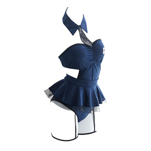 Disfraz Sexy de Policía para Mujer, Lencería de Cosplay, Traje para Fiesta de Halloween, Actuación en Escenario, Azul, Talla Única - Product Image 2