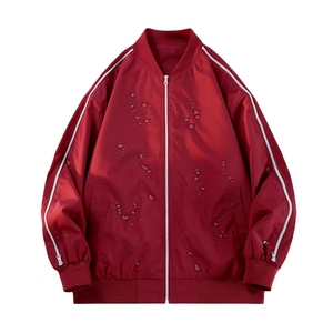 Nouvelle veste américaine imperméable à col baseball pour homme, coupe ample, pour moto et sports de plein air, style Joker, confortable, respirante et tendance - Product Image 5